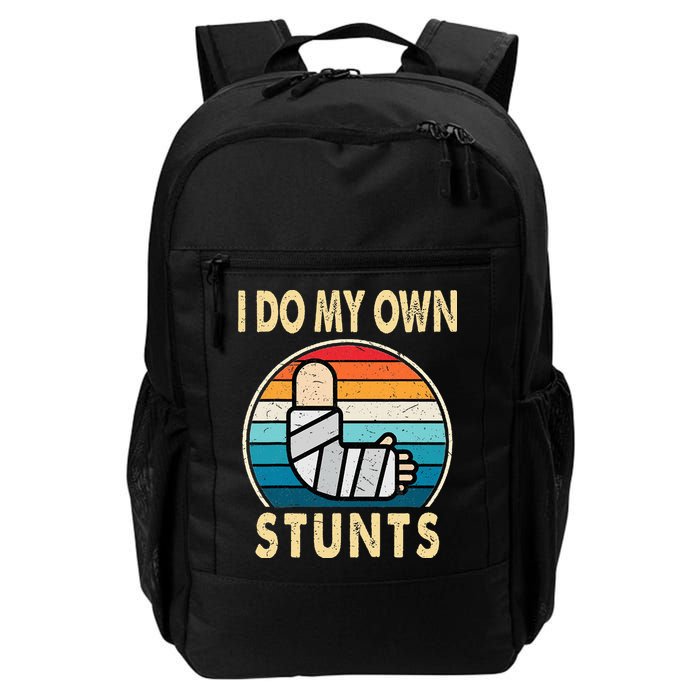 I Do My Own Stunts Broken Arm Injury Get Well Soon Backpack