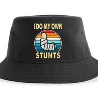 I Do My Own Stunts Broken Arm Injury Get Well Soon Sustainable Bucket Hat