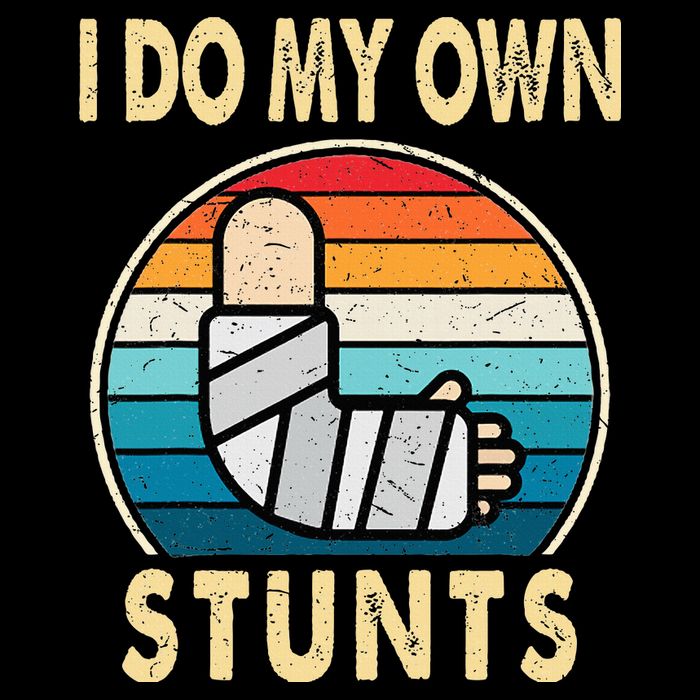 I Do My Own Stunts Broken Arm Injury Get Well Soon Sustainable Bucket Hat