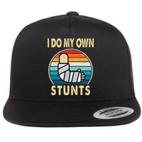 I Do My Own Stunts Broken Arm Injury Get Well Soon Flatbill Hat