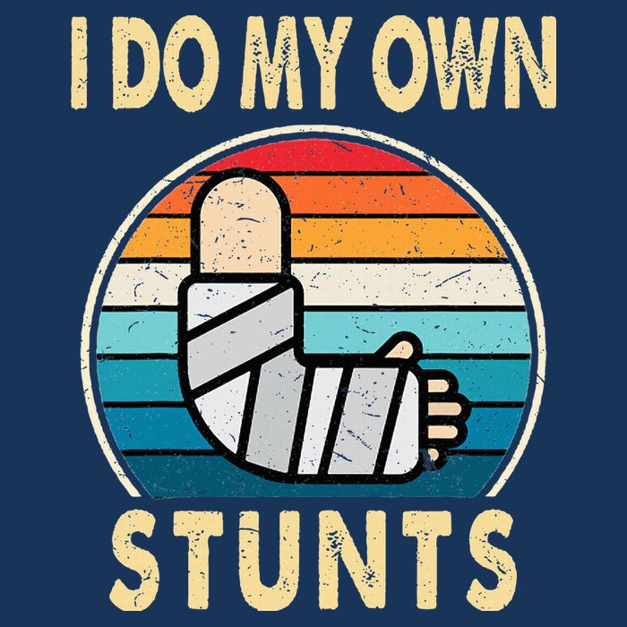 I Do My Own Stunts Broken Arm Injury Get Well Soon Infant Baby Jersey Bodysuit