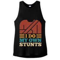 I Do My Own Stunts Get Well Soon Recovery After Hand Surgery Ladies PosiCharge Tri-Blend Wicking Tank