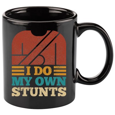 I Do My Own Stunts Get Well Soon Recovery After Hand Surgery 11oz C Handle Ceramic Mug