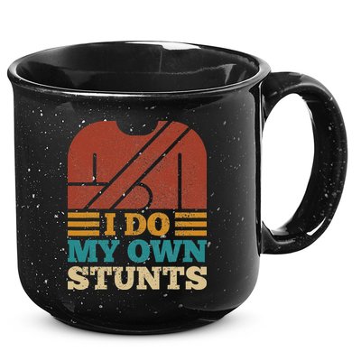 I Do My Own Stunts Get Well Soon Recovery After Hand Surgery 15oz Campfire Ceramic Mug