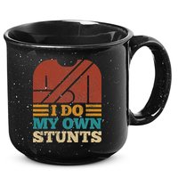 I Do My Own Stunts Get Well Soon Recovery After Hand Surgery 15oz Campfire Ceramic Mug