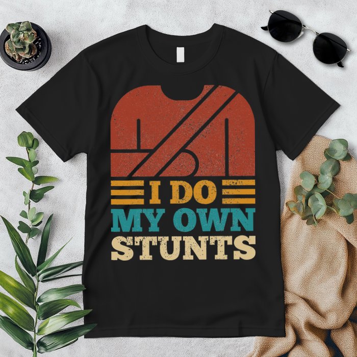 I Do My Own Stunts Get Well Soon Recovery After Hand Surgery Premium T-Shirt