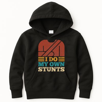 I Do My Own Stunts Get Well Soon Recovery After Hand Surgery Kids Hoodie