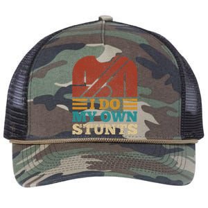 I Do My Own Stunts Get Well Soon Recovery After Hand Surgery Retro Rope Trucker Hat Cap