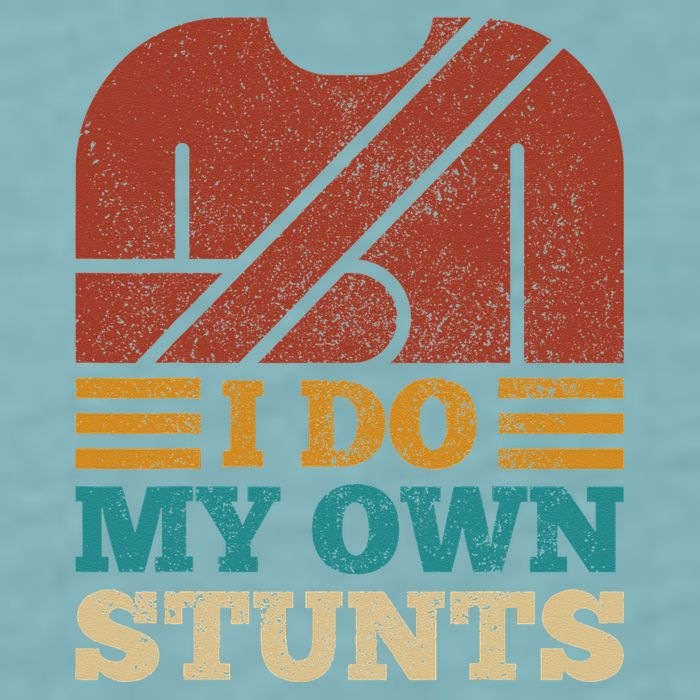 I Do My Own Stunts Get Well Soon Recovery After Hand Surgery Sueded Cloud Jersey T-Shirt