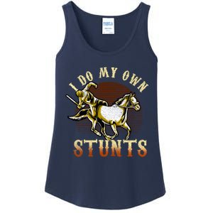 I Do My Own Stunts Get Well Gifts Funny Horse Riders Animal Gift Ladies Essential Tank