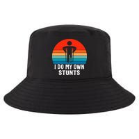 I Do My Own Stunts Get Well Gift Injury Leg Broken Arm Cool Comfort Performance Bucket Hat