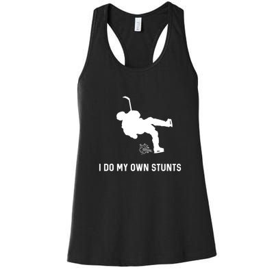 I Do My Own Stunts Funny Golf Gift Women's Racerback Tank