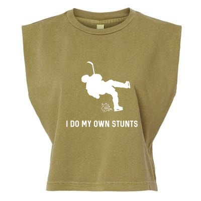 I Do My Own Stunts Funny Golf Gift Garment-Dyed Women's Muscle Tee