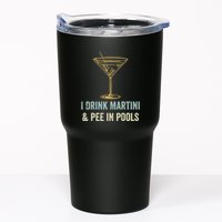 I Drink Martini and Pee In Pools Funny Pool Swimming Peeing Tumbler