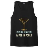 I Drink Martini and Pee In Pools Funny Pool Swimming Peeing PosiCharge Competitor Tank