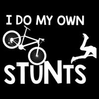 I Do My Own Stunts Funny Mountain Bike Biker Gift Cooling Performance Crew T-Shirt