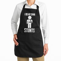 I Do My Own Stunts Get Well Gifts Funny Injury Hand Wrist Apron