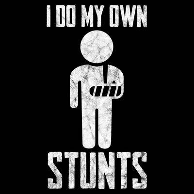 I Do My Own Stunts Get Well Gifts Funny Injury Hand Wrist T-Shirt