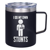 I Do My Own Stunts Get Well Gifts Funny Injury Hand Wrist 12oz Stainless Steel Coffee Mug