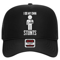 I Do My Own Stunts Get Well Gifts Funny Injury Hand Wrist Trucker Hat