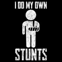 I Do My Own Stunts Get Well Gifts Funny Injury Hand Wrist Zip Tote Bag