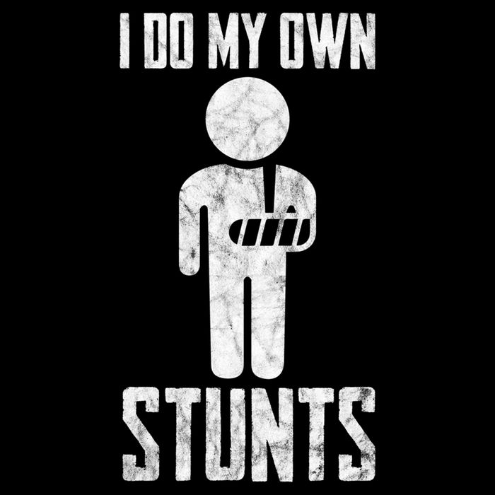 I Do My Own Stunts Get Well Gifts Funny Injury Hand Wrist Zip Tote Bag