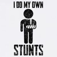 I Do My Own Stunts Get Well Gifts Funny Injury Hand Wrist Garment-Dyed Sweatshirt