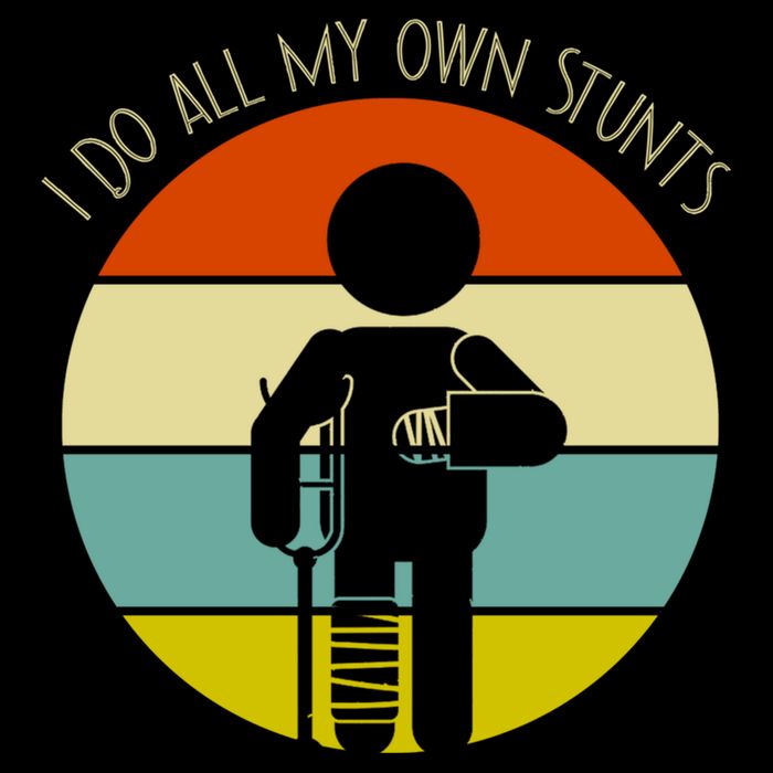 I Do My Own Stunts Get Well Gift Funny Injury Leg Gift Impact Tech Backpack