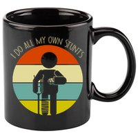 I Do My Own Stunts Get Well Gift Funny Injury Leg Gift 11oz C Handle Ceramic Mug
