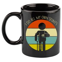 I Do My Own Stunts Get Well Gift Funny Injury Leg Gift 11oz C Handle Ceramic Mug
