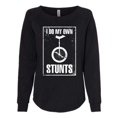 I Do My Own Stunts Bicycle Bike Accidents Broken Bone Injury Gift Womens California Wash Sweatshirt