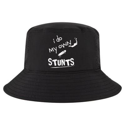 I Do My Own Stunts Funny Skiing Lover Gift Cool Comfort Performance Bucket Hat