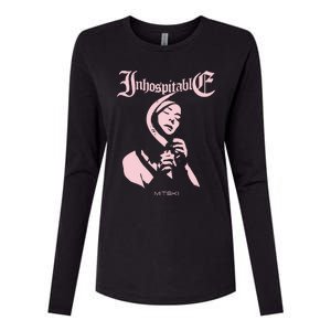 Inhospitable Death Metal Mitski Womens Cotton Relaxed Long Sleeve T-Shirt