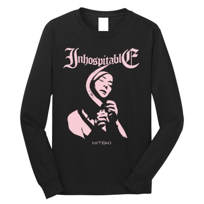 Inhospitable Death Metal Mitski Long Sleeve Shirt