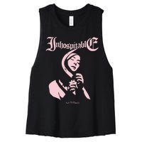 Inhospitable Death Metal Mitski Women's Racerback Cropped Tank