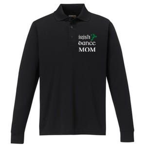 Irish Dance Mom Mother Soft Shoes St Patricks Day Feis Funny Gift Performance Long Sleeve Polo