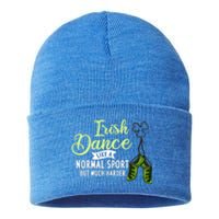 Irish Dancing Music Shoes Dancer Step Dance St Patrick Day Sustainable Knit Beanie