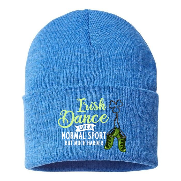 Irish Dancing Music Shoes Dancer Step Dance St Patrick Day Sustainable Knit Beanie