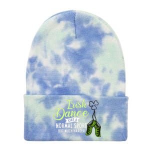 Irish Dancing Music Shoes Dancer Step Dance St Patrick Day Tie Dye 12in Knit Beanie