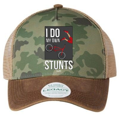 I Do My Own Stunts Bike I Do My Own Stunts Meaningful Gift Legacy Tie Dye Trucker Hat