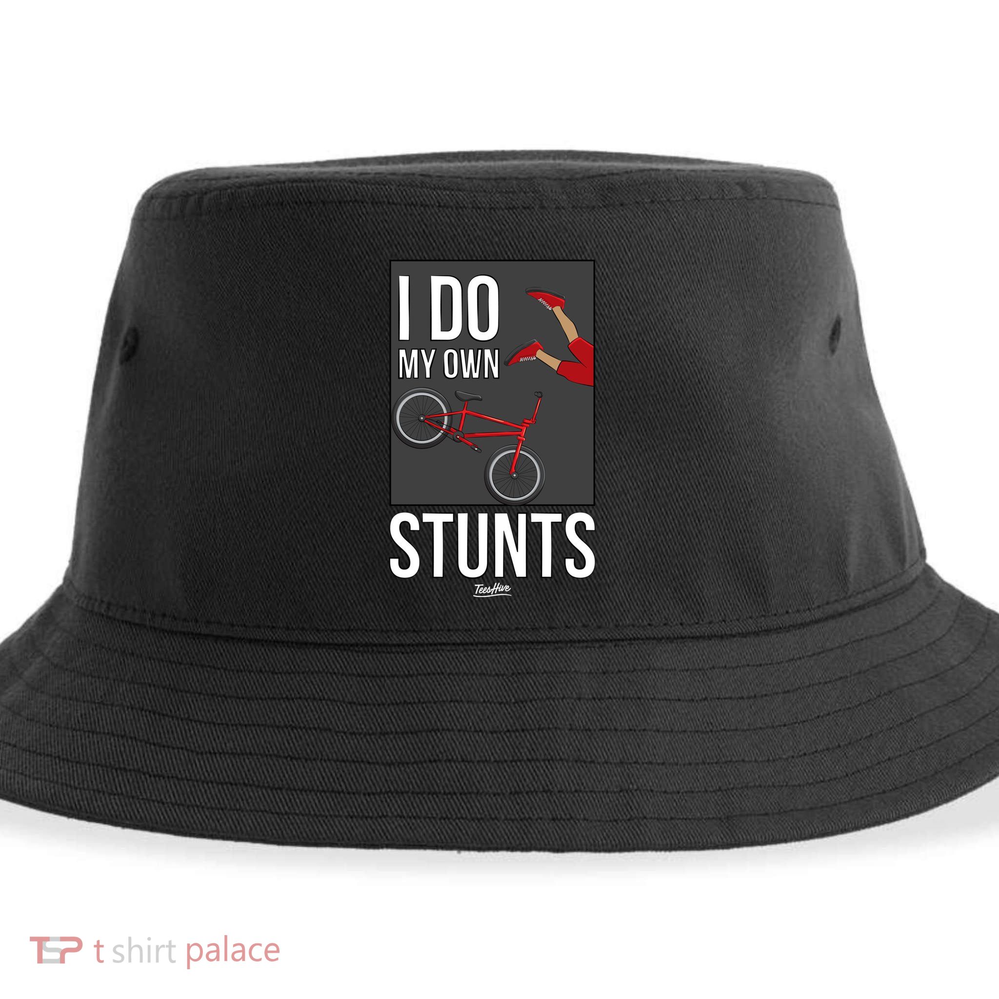 I Do My Own Stunts Bike I Do My Own Stunts Meaningful Gift Sustainable Bucket Hat