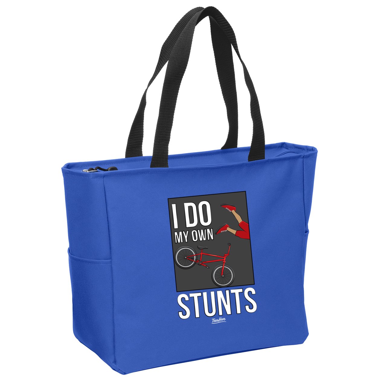 I Do My Own Stunts Bike I Do My Own Stunts Meaningful Gift Zip Tote Bag