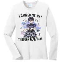 I Danced My Way Through 100 Days Mug Wednesday Dancing For Lover Ladies Long Sleeve Shirt