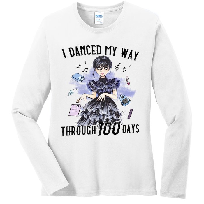 I Danced My Way Through 100 Days Mug Wednesday Dancing For Lover Ladies Long Sleeve Shirt