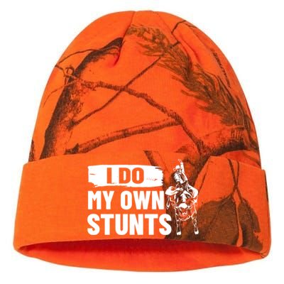 I Do My Own Stunts Funny Bull Fighting Lovers Costume Gift Kati Licensed 12" Camo Beanie