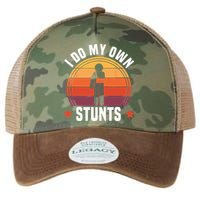 I Do My Own Stunts Funny Get Well Broken Arm Injury Legacy Tie Dye Trucker Hat