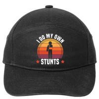 I Do My Own Stunts Funny Get Well Broken Arm Injury 7-Panel Snapback Hat