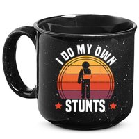 I Do My Own Stunts Funny Get Well Broken Arm Injury 15oz Campfire Ceramic Mug