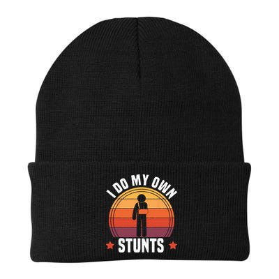 I Do My Own Stunts Funny Get Well Broken Arm Injury Beanie