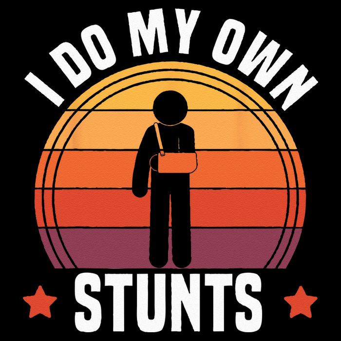 I Do My Own Stunts Funny Get Well Broken Arm Injury 16 in Basic Backpack